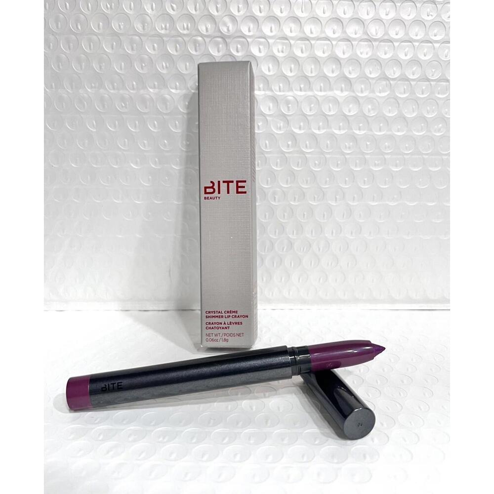 GRAPE GLAZE Beauty Crystal Creme Shimmer Lip Crayon - Rare New In Box